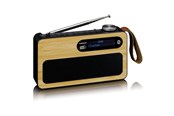 DAB, netværks- og clockradio - Lenco PDR-040 - DAB+ radio - Bamboo - PDR-040BAMBOOBK