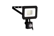 Lamper - EGLO RISACCA-E udendørs projektør med sensor, 1800lm 4000K IP44, sort - 74015