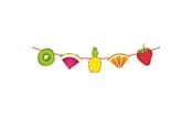 Legetøj - Folat BV Garland Tropical Fruit 6mtr. - 20707
