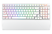 Tastatur - ASUS ROG Strix Scope II 96 Wireless - Gaming Tastatur - Nordisk - Hvid - 90MP037A-BKNA30
