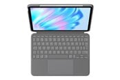 Tastatur - Logitech Combo Touch for iPad Air 11" (M2) & iPad Air (5th gen) - Oxford Grey - Tastatur & Folio sæt - Engelsk - UK - Grå - 920-012635