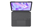 Tastatur - Logitech Combo Touch for iPad Pro 13" (M4) - Graphite - Tastatur & Folio sæt - Engelsk - UK - Grå - 920-012669