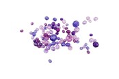 Kreativt Legetøj - Creativ Company Faceted Beads Mix Purple 45 grams - 618831
