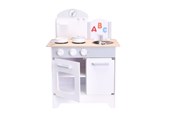 Legekøkken og udstyr - ET Toys Small Wood - Play Kitchen - Grey (L40193) - L40193