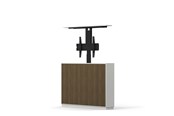 Vægbeslag, AV-Beslag & AV-Møbler - Multibrackets M AV-Cabinet TV-Lift 55" Slimline White Walnut - Maks 50 kg - Maks størrelse 55" - 7350105218040