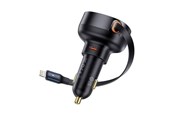 Mobil - Adaptere & Opladere - Baseus Car Charger  Enjoyment Pro with lightning cable + USB-C  55W (black) - C00057803111-00