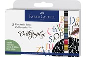 Skrive- og Tegneværktøjer - Faber-Castell Pitt artist pen Calligrafi sæt 8 ass - 167508
