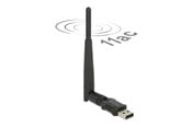 Netværksadapter (netkort, printserver mv.) - DeLOCK USB 2.0 Dual Band WLAN ac/a/b/g/n Stick - 12462