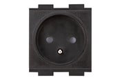 Kabler - diverse - Crestron Electronics Crestron FT2A-PWR-FR series FT2A-PWR-FR-1-BASIC - power socket mechanism - France/Belgium - 1 power socket - black - FT2A-PWR-FR-1-BASIC