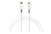 USB kabel - Nedis Lightning cable - Lightning / USB - 1 m - CCBW39650WT10