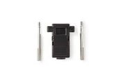 Kabler - diverse - Nedis D-Sub Connector Hood | D-SUB 9-Pin | Neutral | Nickel Plated - CCGB52890BK