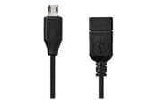 USB kabel - Nedis - USB adapter - Micro-USB Type B to USB - 20 cm - CCGB60515BK02