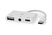 USB kabel - Nedis CCGB64790WT01 laptop dock/port replicator - CCGB64790WT01