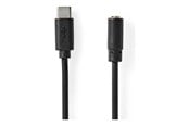 USB kabel - Nedis USB-C to headphone jack adapter - 1 m - CCGB65960BK10