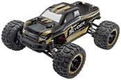 Fjernstyret - BLACKZON - Slyder MT 1/16 4WD Electric Monster Truck - Gold - 540101