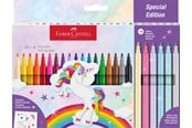 Skrive- og Tegneværktøjer - Faber-Castell Tusser Unicorn 18+6 pastel - 554221