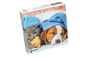 Puslespil - Tactic Cute Kitten and Sleepy Dog 1 pcs puzzle - 59232
