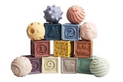 Babylegetøj - Magni Massage set with building blocks - 3648