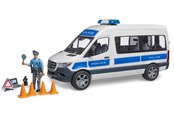 Legetøjsbil - Bruder    Mercedez-Benz Sprinter Police vehicle with police officer toy - BR2683