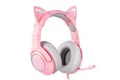 Hovedtelefoner/headset - ONIKUMA Gaming headphones  K9 Pink RGB - K9P RGB 3.5mm