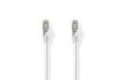 Netværkskabel - Nedis Cat 8.1 Network Cable | S/FTP | RJ45 Male | RJ45 Male - Hvid - 20m - CCGL85520WT200