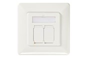 Netværkstilbehør - Nedis flush mount outlet - CCGP89250IV
