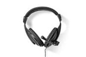 Hovedtelefoner/headset - Nedis PC-headset | Over-Ear | Stereo | 1x 3.5 mm / 2x 3.5 mm - CHST210BK