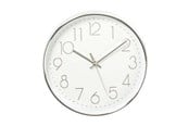 Boligindretning - Nedis - clock - quartz - wall mountable - 30 cm - white silver - CLWA015PC30SR