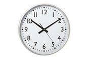 Boligindretning - Nedis Easy To Read Numbers - clock - quartz - wall mountable - 38 cm - frame: aluminium - CLWA016PC38AL