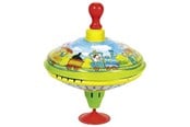 Trælegetøj - Goki - Humming top with wooden handle train - 53058