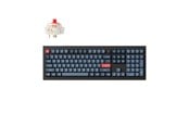 Tastatur - Keychron V6 MAX QMK/VIA Wireless RGB Hot Swap Jupiter Red - Carbon Black - Tastatur - Nordisk - Sort *DEMO* - V6M-D1-BO