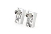 Antennekabel/stik - Nedis IEC (Coax) Connector | Angled | Male | Nickel Plated - CSGB40900WT
