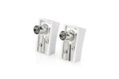 Antennekabel/stik - Nedis IEC (Coax) Connector | Angled | Female | Nickel Plated | 75 Ohm - CSGB40920WT