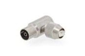 Antennekabel/stik - Nedis IEC (Coax) Connector | Angled 90° | Female | Nickel Plated - CSGB40925ME