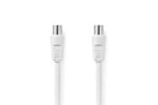 Antennekabel/stik - Nedis Coax Cable | IEC (Coax) Male | IEC (Coax) Female | Nickel Plated - CSGL40000WT100