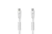 Antennekabel/stik - Nedis Coax Cable | IEC (Coax) Male | IEC (Coax) Female | Nickel Plated - CSGL40020WT30