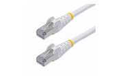 Netværkskabel - StarTech.com 50cm White CAT8 Ethernet Cable Snagless S/FTP 25G/40G - patch cable - 50 cm - white - Hvid - 0.5m - NLWH-50C-CAT8-PATCH