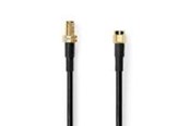 Antennekabel/stik - Nedis SMA Cable | SMA Male | SMA Female | Gold Plated | 50 Ohm - CSGL02400BK100