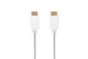 Skærmkabel - Nedis High Speed HDMI Cable with Ethernet | 4K@30Hz | ARC | 10.2 Gbps | 2.00 m | Round | PVC | White - CVGB34000WT20