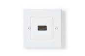 Skærmkabel - Nedis HDMI Wall Box | 4K@60Hz | HDMI™ Output | Black | 18 Gbps | Gold Plated - CVGB34950WT
