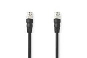 Antennekabel/stik - Nedis BNC Video Cable | Nickel Plated | 75 Ohm | 5.00 m | Round | PVC | Black - CVGL01000BK50