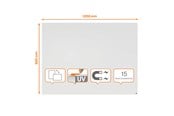 Konference & Præsentation - Nobo Infinity rammeløst magnetisk whiteboard 1200x900mm - 1915715