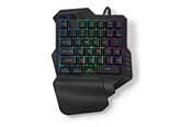 Tastatur - Nedis - keyboard - wired single-handed gaming - black - Gaming Tastatur - Sort - GKBDS110BK