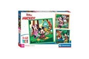 Puslespil - Clementoni Jigsaw Puzzle Super Color Square Mickey and Friends 3x48pcs. Floor - 25298