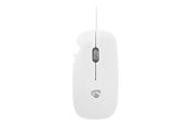 Mus - Nedis - mouse - USB - white - Mus - Optisk - 3 knapper - Hvid - MSWD200WT