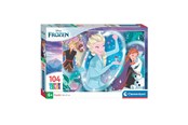 Puslespil - Clementoni Disney Frozen Jigsaw Puzzle Super Color 104 pcs - 25737