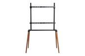 Vægbeslag, AV-Beslag & AV-Møbler - Nedis TVSM7250 stand - quadpod - for LCD TV - black beech - Maks 40 kg - Maks størrelse 75" - TVSM7250BK