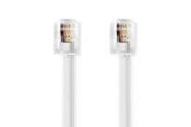 Netværkskabel - Nedis Telecom Cable | RJ11 Male | RJ11 Male | 5.00 m - Hvid - TCGL90200WT50