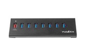 USB hub - Nedis UHUBUP3810BK - hub - 8 ports USB hub - USB 3.2 - 8 ports - Sort - UHUBUP3810BK