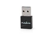 USB kabel - Nedis Network Dongle | Wi-Fi | AC600 | 2.4/5 GHz (Dual Band) - WSNWM610BK